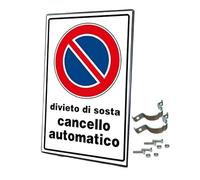 Divieto di sosta, Cancello automatico, cartello stradale, per uso esterno, resistente alle intemperie, in ferro, 40x60 cm, insegna stradale, proprietà privata, negozio, ristorante, parcheggio