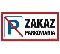 Divieto di sosta - CARTELLO 40 X 20 CM, PN - TARGA