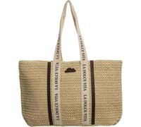 DIVINA Borsa in Paglia Cleopatra Maxi Bag, Intrecciata, 55x32x12 cm - BAG 171 (Beige)