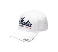DIVINA Cappello Baseball Italia 1861 Ricamato | BAS15 (White)