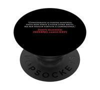 Divina Commedia Inferno Virtute e Canoscenza Dante Alighieri PopSockets PopGrip Adesivo