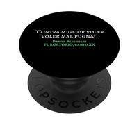 Divina Commedia Purgatorio Contra miglior voler Dante PopSockets PopGrip Adesivo