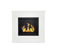 Divina Fire Camino a Bioetanolo da Terra in Legno Bianco Michelangelo 96x36x90h cm - DF96496
