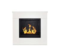 Divina Fire Camino a Bioetanolo da Terra in Legno Bianco Michelangelo 96x36x90h cm - DF96496