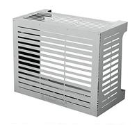 Divina Home Copricondizionatore copertura per climatizzatore LINEAR M Bianco in alluminio L86xP44xH68 cm - DH90863