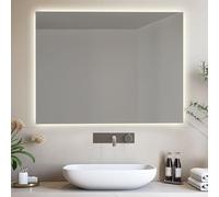 DIVINA HOME Specchio da Bagno retroilluminato Reversibile Aurora LED 70x90 Made in Italy