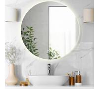 Divina Home Specchio da Bagno Rotondo retroilluminato Tondo d. 80 Luna Made in Italy