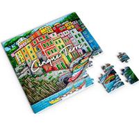 Divina Italian Design, Puzzle 100 Pezzi, 20 x 20 cm, Souvenir Collezione Italia, Paesaggi Suggestivi, Per Tutte le Età (Cinque Terre - cod. VAR91#3)