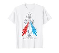 Divina Misericordia Domenica Immagine Gesù confido cattolico Maglietta