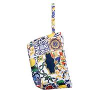 DIVINA Pochette Stampata Costa, Design Mediterraneo, 24x15 cm - POC 2020 - BAG 106 (Design 10)