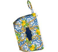 DIVINA Pochette Stampata Costa, Design Mediterraneo, 24x15 cm - POC 2020 - BAG 106 (Design 56)