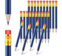 DIVINA VITAE 24 Pezzi Matita Corta in Legno con Gomma Mini Matite per Bambini per Scrivere e Disegnare a Scuola e a Casa