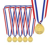 DIVINA VITAE Confezione 6 Medaglie Oro, Medaglie Oro Bambini con Tracolla, Medaglie Vincitore, Medaglie Oro Il 1° Posto La Giornata Sportiva, Medaglie Vincitore, Compleanno dei Bambini