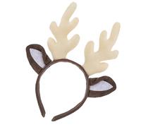 DIVINA VITAE Fasce per capelli con corna di renna di Natale, fasce per capelli con corna di renna di Natale regalo per la festa cosplay