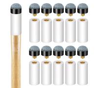 DIVINA VITAE Kit di ricambio per stecche da biliardo da 12 mm, kit di ricambio per stecche da biliardo, 10 pezzi, colore grigio