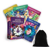 Divine Abundance Oracle Cards Mazzo Di Tosha Silver Divine Source Con Borsa
