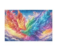 Divine Bird with Glowing Feathers Flying Puzzle 1000 Pezzi Rilassamento Per Adulti Rompicapo Pressione Ridotta Giochi Da Tavolo Solo O in Gruppo Regalo Amico E Colleghi 1000 PCS