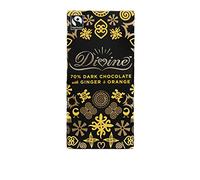 Divine Cioccolato Fairtrade Scuro - Il 70% Di Cacao Allo Zenzero E Arancia (100g)