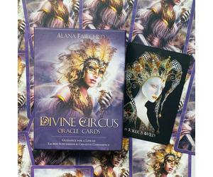 DIVINE CIRCUS Oracle Cards Deck 2Nd Edition Blue Angel Di Alana Fairchild Nuovo