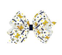 Divine Creations - Fiocco per capelli da ragazza, a tema collegiale, con logo Game Day, di Wee Ones su una clip WeeStay, classico grosgrain, M, Michigan Wolverines