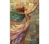 Divine Deco: An Angelic Journal of Light and Color: A Luxurious Art Deco Angel Notebook for Inspiration, Writing, and Reflection