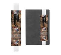 Divine Frescoes, portapenne regolabile in pelle, segnalibro bianco per diari, quaderni, agende e tablet