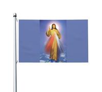 Divine Mercy Novena Bandiere Con 2 Occhielli Flag Colore Vivido Bandiera Per Balcone Casa Festival 3X5Ft