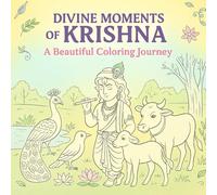 Divine Moments of Krishna: A Beautiful Coloring Journey for Peace, Joy, and Devotion: 50 Inspiring Scenes of Krishna’s Life - Perfect for Kids and Adults to Relax, Reflect, and Color