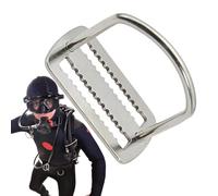 Diving Belt Buckle - 46G Right Angle Weight Belt Keeper | Stainless Steel Positioning Buckle Diving Accessories with Design for Surf, Free Divinng, Rock Climbing, Fishing
