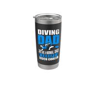 Diving Dad Just Like A Normal Dad Scuba Dive Diver Bicchiere termico in acciaio inox doppia parete