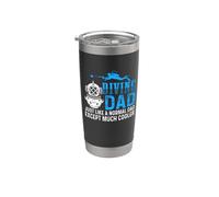 Diving Dad Scuba Dives Funny Scuba Dive Diver Bicchiere termico in acciaio inox doppia parete