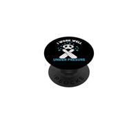 Diving I Work Well under Presure Funny Scuba Dive Diver PopSockets PopGrip Adesivo