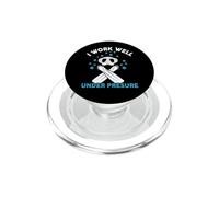Diving I Work Well under Presure Funny Scuba Dive Diver PopSockets PopGrip per MagSafe