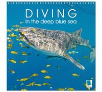 Diving in the Deep Blue Sea (Wall Calendar 2026 12" x 24" / 30 x 60 cm (aperto) Calvendo 12 Month Wall Calendar