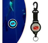 Diving Retractor Cordino Estensibile con Clip Gancio in Acciaio Inox Supporto