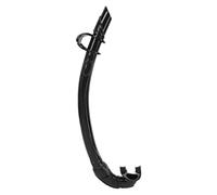 Diving Snorkel | PVC Easy Breath Snorkeling Tube with Comfortable Mouthpiece | Recreational Diving/Swimming/Snorkeling Gear | Lightweight & Secure Closure (Black)