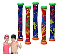 Diving Stick Collection | ABS Cloth Composite Lightweight 18 x 3 cm 75 g Portatile | Underwater Aquatic Retrieval Training Colorful Buoyant Set | Bambini Teen Adult Gift Summer Ricreation Sports