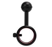 Diving Torch Ball Joint Bracket | 28-34mm Anodized Aluminum Alloy | Handle Design for Flashlights/Underwater Equipment | No Interface Clamp