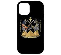 Divinità Egizie Anubis Horus Ra Piramidi Egizie Mitologia Custodia per iPhone 12/12 Pro