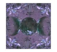 Divinità Tovaglia motivo luna floreale astrologia tarocchi altari gioco di stoffa accessori motivo fiori di luna tarocchi carta trapunta spirituale