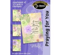 Divinity Boutique KJV - Set di 12 biglietti "Praying For You" con versi della Bibbia