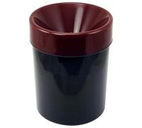 DiVino marketing Spittoon in Plastica - Cone 10 Black & Bordeaux - capacità 1.0 Lt. - Colore Nero e Bordeaux - By DVM