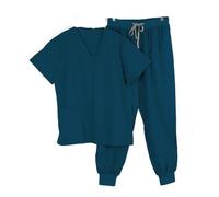 Divisa Infermiere Donna Camici da Sala Operatoria, Uniformi da Lavoro Ospedaliere, Set di Camici da Lavoro, Forniture for Infermiere Dentistiche(Caribbean Blue,M)