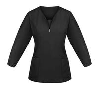 Divisa Infermiere Donna Manica Lunga Ospedale Abbigliamento da Lavoro delle Donna Tunica Uniformi da Lavoro Infermiere Leggere Uniformi da Lavoro Camicia Solida con Tasche Nurse Camicia