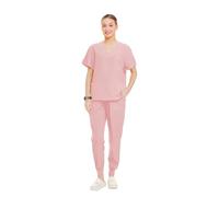 Divisa Infermiere Donna Uniforme da medico e infermiere, camice con scollo a V, pantaloni jogging, abbigliamento lavoro, for ospedale, clinica, odontoiatria, infermieristica(Color5,L(75-80kg))