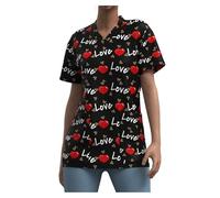 Divisa Infermiere Sala operatoria, Abiti for Il Lavaggio delle Mani a Maniche Corte, Top da Donna, Camici Infermiere e chirurghi, Tute(Color4,2XL)