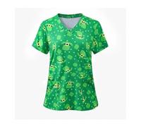 Divisa Infermiere Sala operatoria, Abiti for Il Lavaggio delle Mani a Maniche Corte, Top da Donna, Camici Infermiere e chirurghi, Tute(Color45,XL)