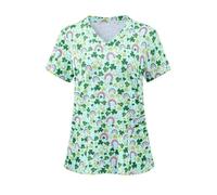 Divisa Infermiere Sala operatoria, Abiti for Il Lavaggio delle Mani a Maniche Corte, Top da Donna, Camici Infermiere e chirurghi, Tute(Color21,L)