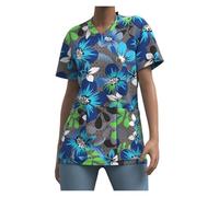 Divisa Infermiere Sala operatoria, Abiti for Il Lavaggio delle Mani a Maniche Corte, Top da Donna, Camici Infermiere e chirurghi, Tute(Color22,L)