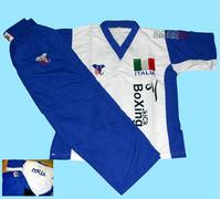 DIVISA NAZIONALE ITALIANA KICKBOXING BOXE BOXING KARATE SUIT ITALY SAVATE GLOVES